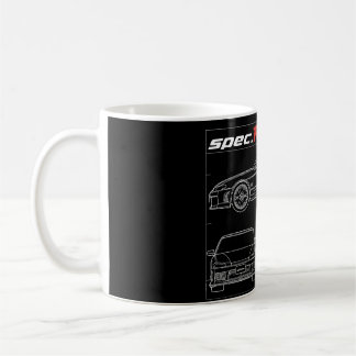 Mug s15 spec r aero line art dessin bleu dessin te37