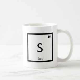 Mug S - Chimie du sel Symbole d'élément du tableau pér