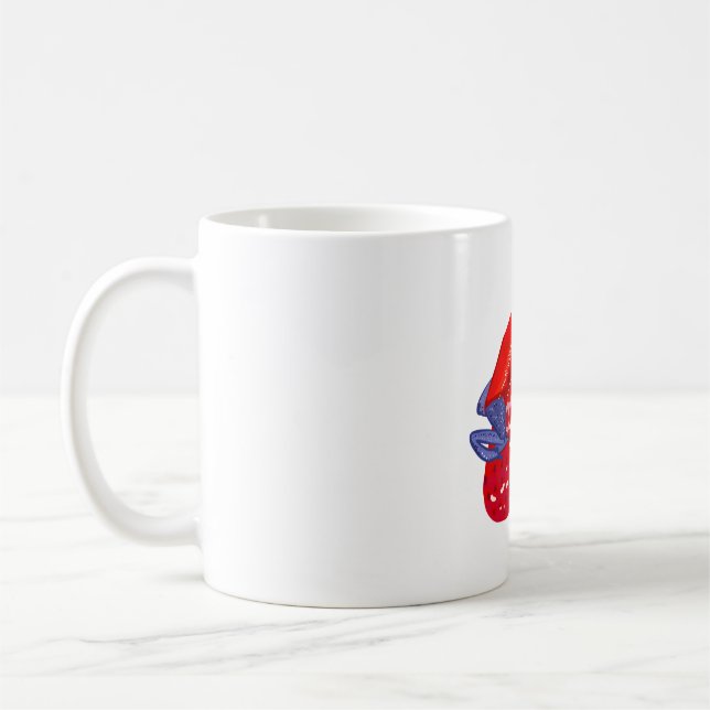 Mug S est pour fraise Poison Dart Frog (Gauche)