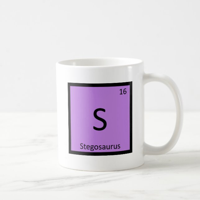 Mug S - Stegosaurus Dinosaur Chimie Tableau périodique (Droite)