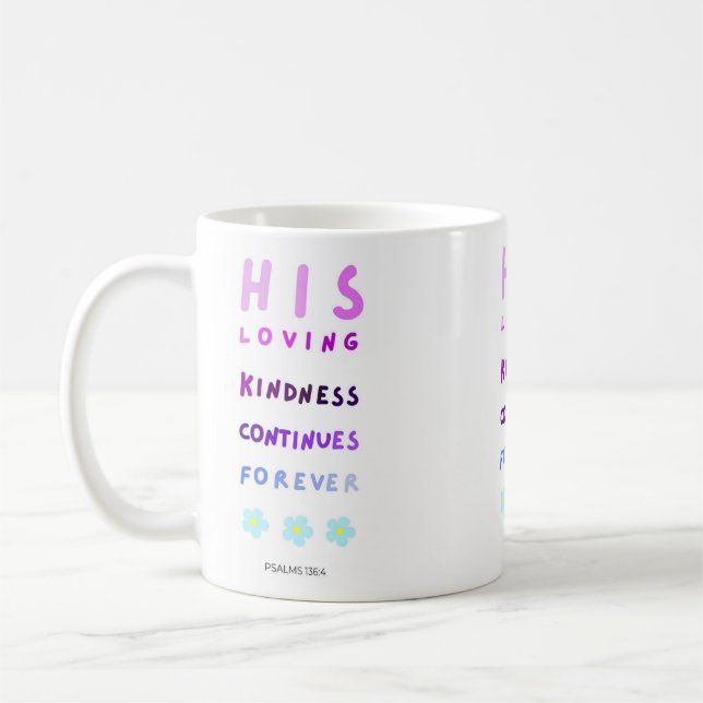 Mug Sa Bonté Amoureuse Continue Pour Toujours, Jésus (Gauche)