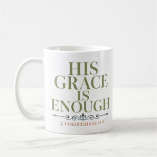 Mug Sa Grâce Est Suffisante Citation Chrétienne D'enco