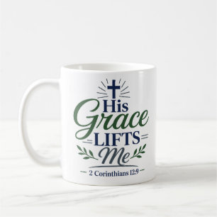 Mug Sa Grâce Me Soulève Citation De L'Écriture Du Mati