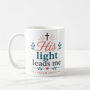 Mug Sa Lumière Me Guide Citation de l'Écriture Chrétie