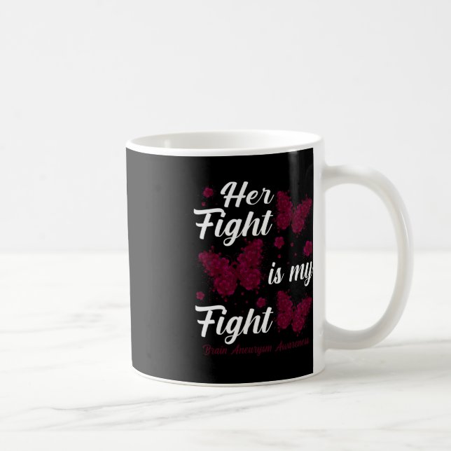 Mug Sa Lutte Est Ma Lutte Conscience De L'Aneurysme Ce (Droite)