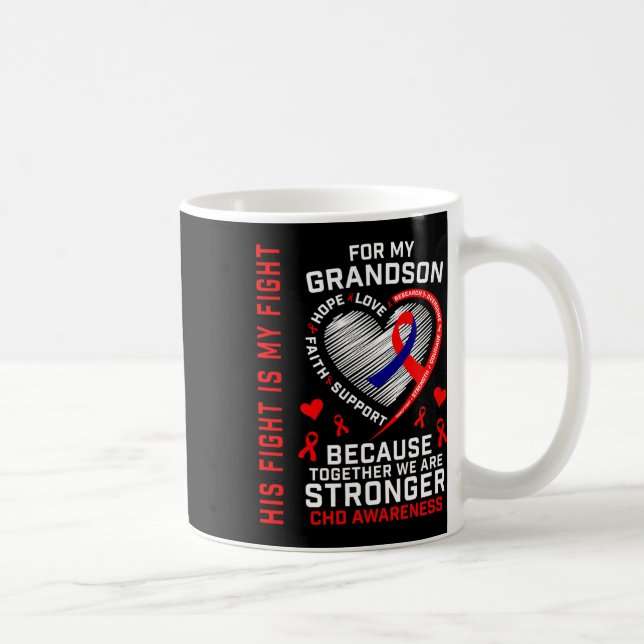 Mug Sa lutte est ma lutte Petit-fils Sensibilisation T (Droite)