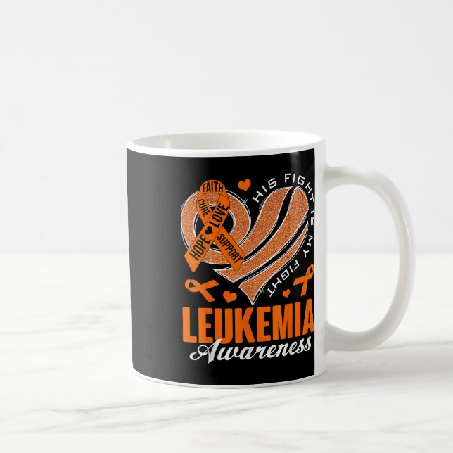 Mug Sa lutte est ma lutte Sensibilisation à la leucémi (Droite)