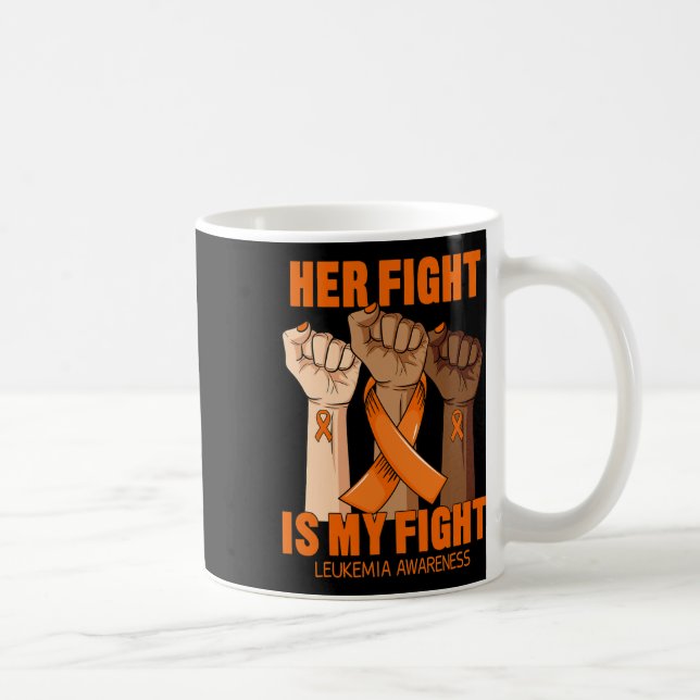Mug Sa lutte est ma lutte Sensibilisation à la leucémi (Droite)