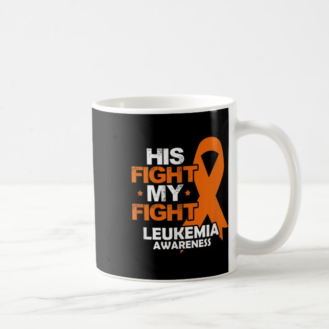 Mug Sa lutte ma lutte Sensibilisation à la leucémie Ru (Droite)