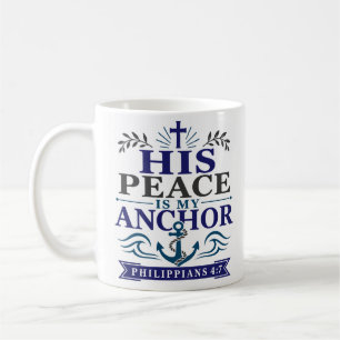 Mug Sa Paix Est Mon Ancre Citation De Verset Biblique