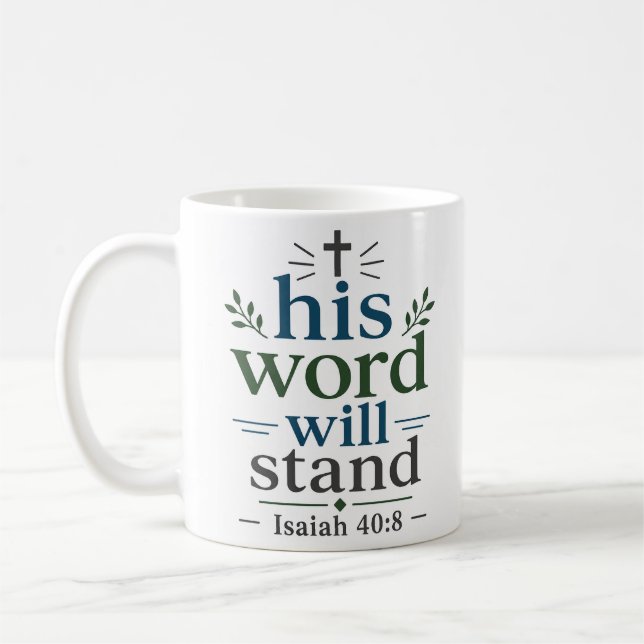 Mug Sa Parole Restera Immuable Promesse Scripturaire (Gauche)