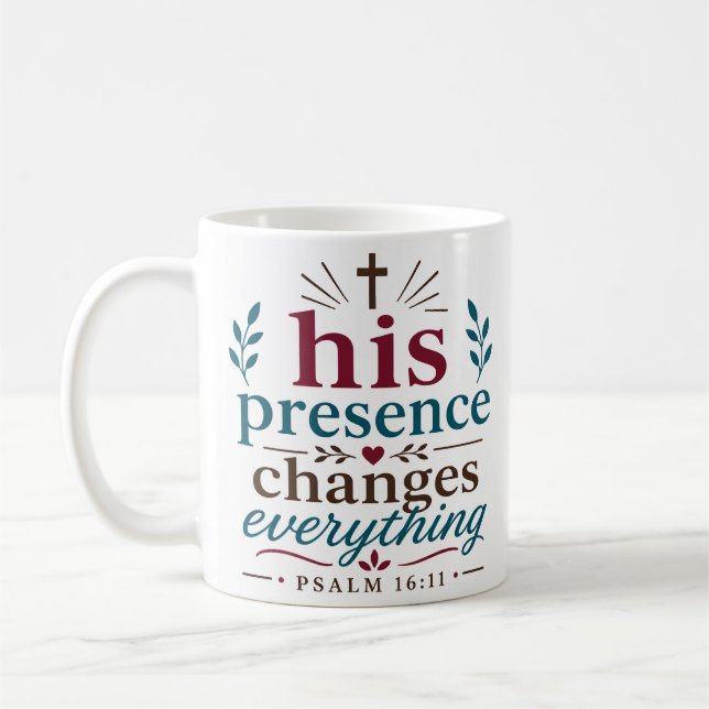 Mug Sa Présence Change Tout Vérité Scripturaire (Gauche)