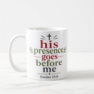 Mug Sa Présence Me Précède Citation Maison Écriture
