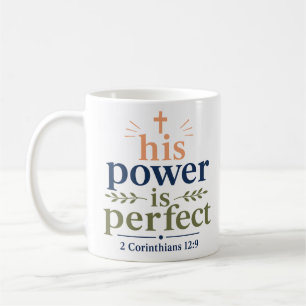 Mug Sa Puissance Est Parfaite Typographie Chrétienne M