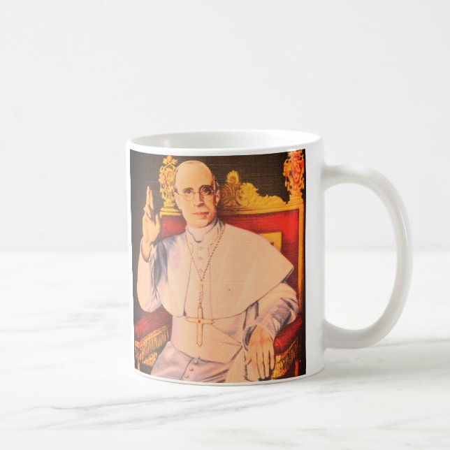 Mug Sa Sainteté le Pape Pie XII - Église catholique (Droite)