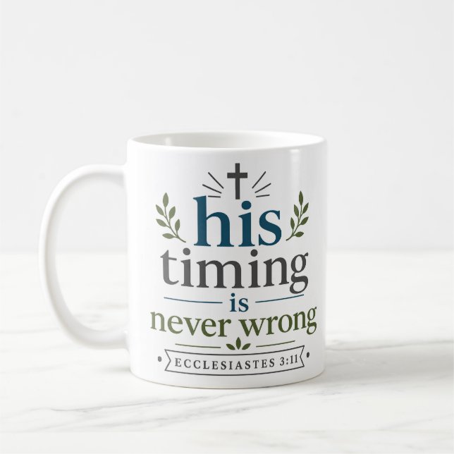 Mug Sa synchronisation n'est jamais mauvaise Inspirant (Gauche)