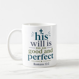 Mug Sa Volonté Est Bonne Et Parfaite Moderne Chrétien