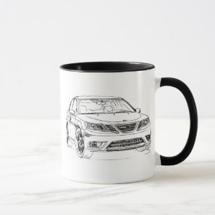 Mug Saab 9-3 Turbo X 2008