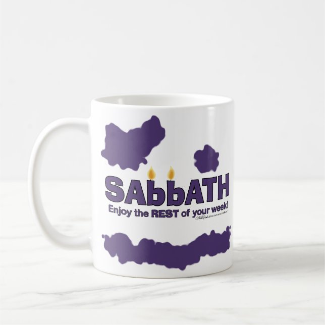 Mug Sabbat aux bougies - Profitez du reste de votre se (Gauche)