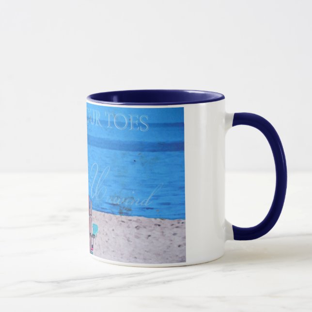 Mug Sable bleu dans les orteils (Droite)