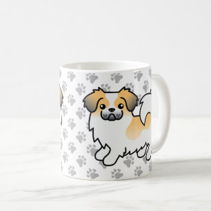 Mug Sable Fawn Parti Couleur Tibétain Espagnol mignon 