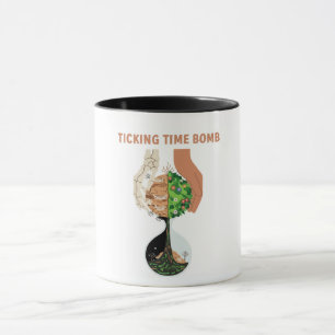 Mug Sablier Terre Bombe à Retardement Hourglass Enviro