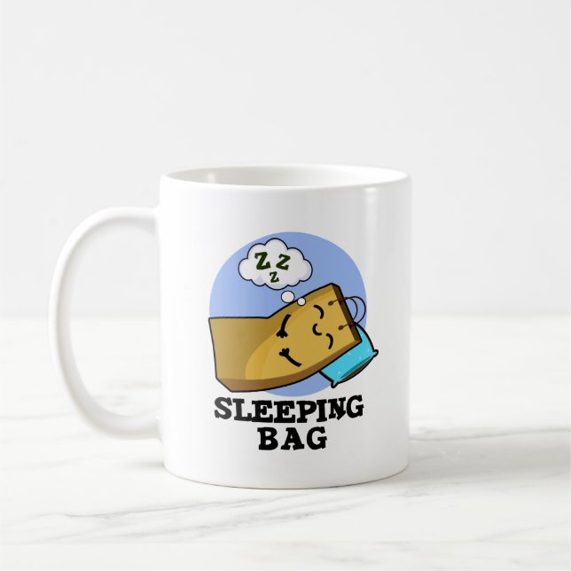 Mug Sac à couchage amusant Pun à sac en papier (Gauche)