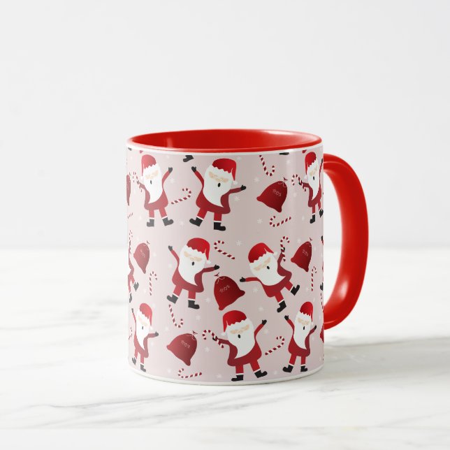 Mug Sac à jouets du Père Noël Rouge (Devant droit)