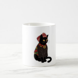 Mug Sac à main tribal chef chat noir