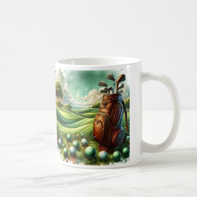Mug Sac de golf en cuir Fairway (Droite)
