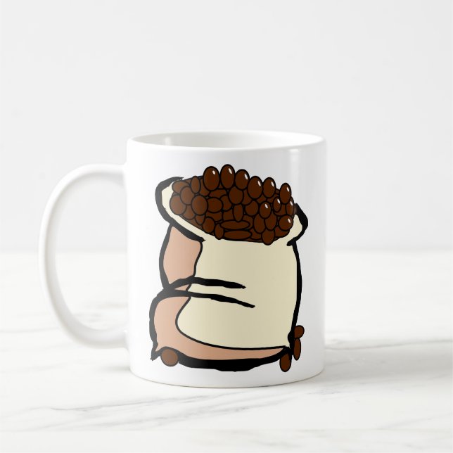 Mug Sac de grains de café Grains (Gauche)