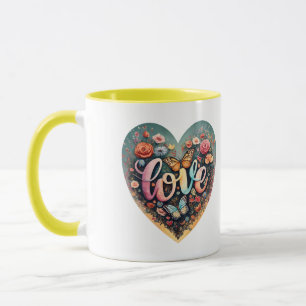 Mug Sac fourre-tout coeur d'amour
