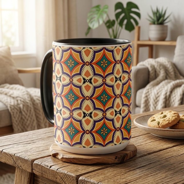 Mug Sac fourre-tout d'art folklorique boho (Créateur téléchargé)