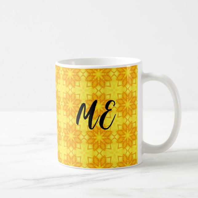 Mug sac fourre-tout personnalisable à motif jaune vif (Droite)