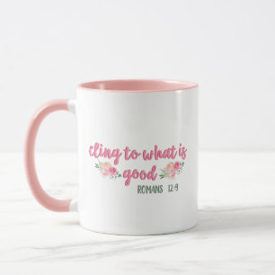 Mug S'accrocher à ce qui est bien // Bible Verse