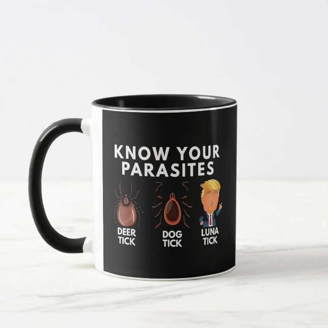 Mug Sachez que vous êtes des parasites Anti-Trump Humo (Gauche)