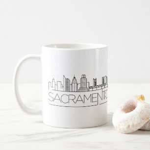Mug Sacramento, la Californie a stylisé l'horizon