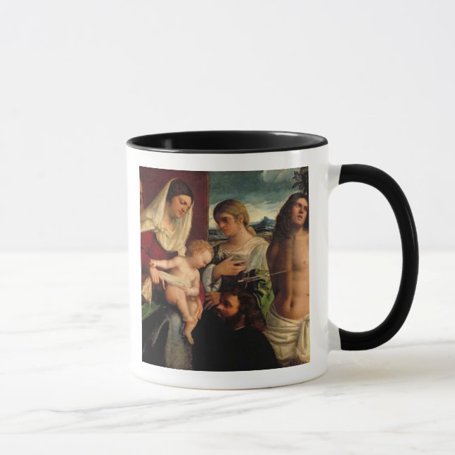 Mug Sacrum Conversatione avec des solides solubles. (Droite)