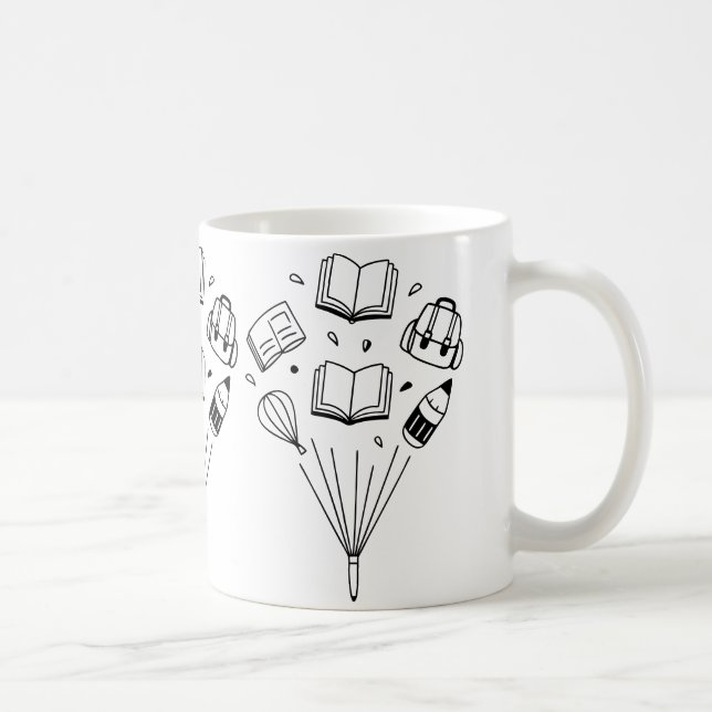 Mug sacs à dos et gommes, tous flottants (Droite)
