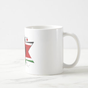 Mug Safari du drapeau kenyan : conception d'étoile I
