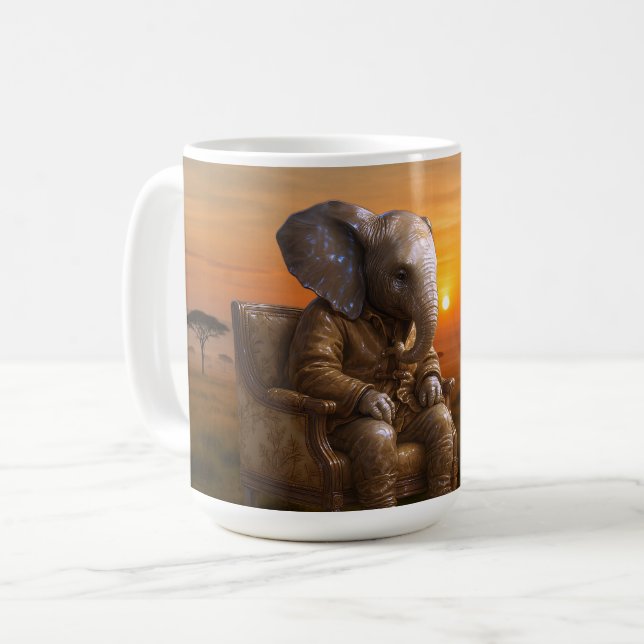 Mug Safari Gentleman Elephant (Devant gauche)