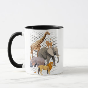 Mug Safari Squad Africain Safari Animaux Drôle Zoo Ani