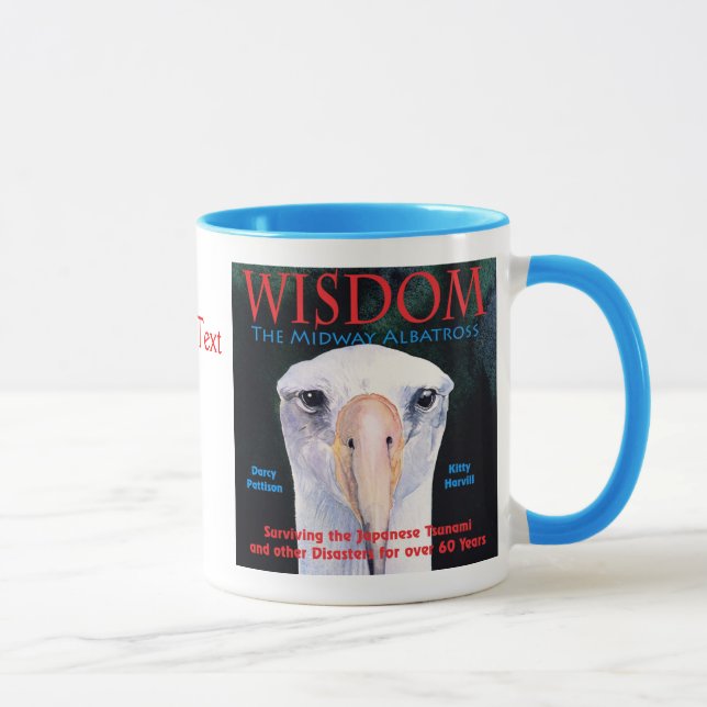 Mug "SAGESSE, art de couverture de livre de l'albatros (Droite)
