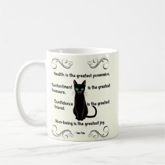 Mug Sagesse de chat noir - Lumière