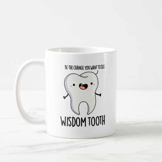 Mug Sagesse Dent Dentelle Dentelle Sage Dentelle Pun d (Gauche)