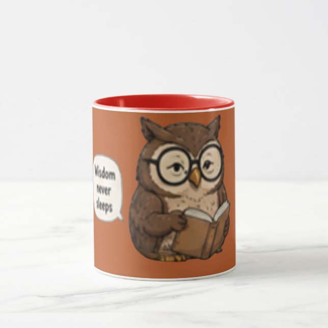 Mug Sagesse ne dort jamais | Café Inspirant (Centre)