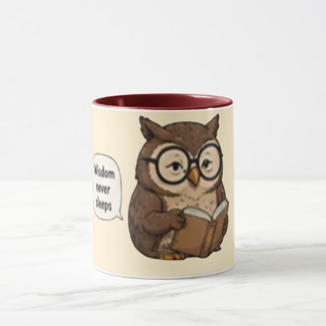 Mug Sagesse ne dort jamais | Café Inspirant (Centre)