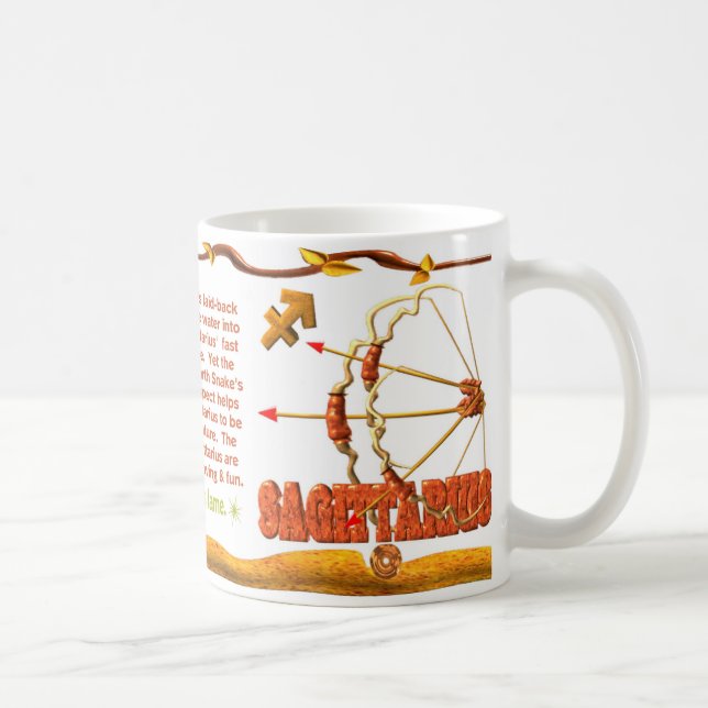 Mug Sagittaire de serpent de la terre de zodiaque de (Droite)