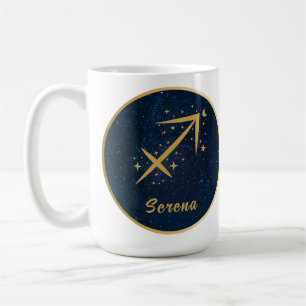 Mug Sagittaire personnalisé symbole zodiaque étoiles o