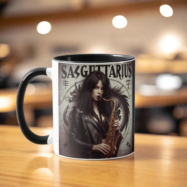 Mug Sagittaire Zodiaque Musicien Saxophone (Créateur téléchargé)